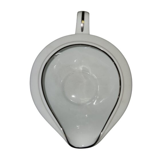 Noritake Rose China Gravy Boat With Silver Trim - Picture 5 of 9